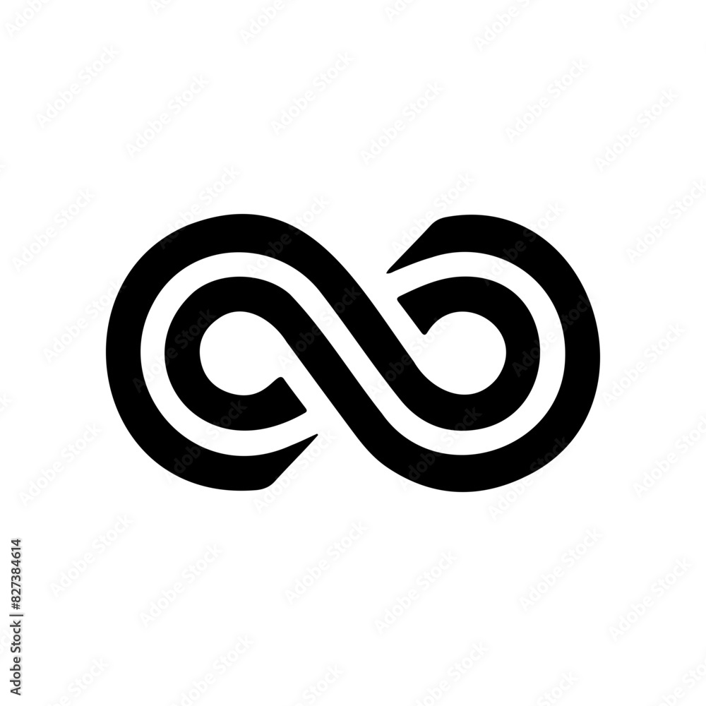 Infinity symbol vector simple tattoo design Looping concept Infinity symbol vector simple tattoo design Looping concept