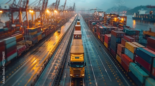 A logistics team analyzing supply chain performance metrics.