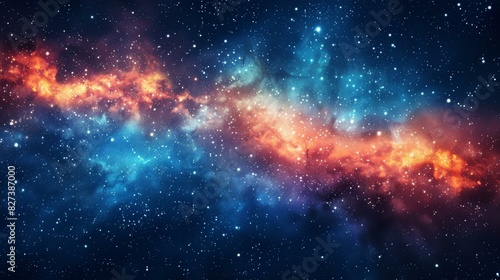 Awesome nebula and stars