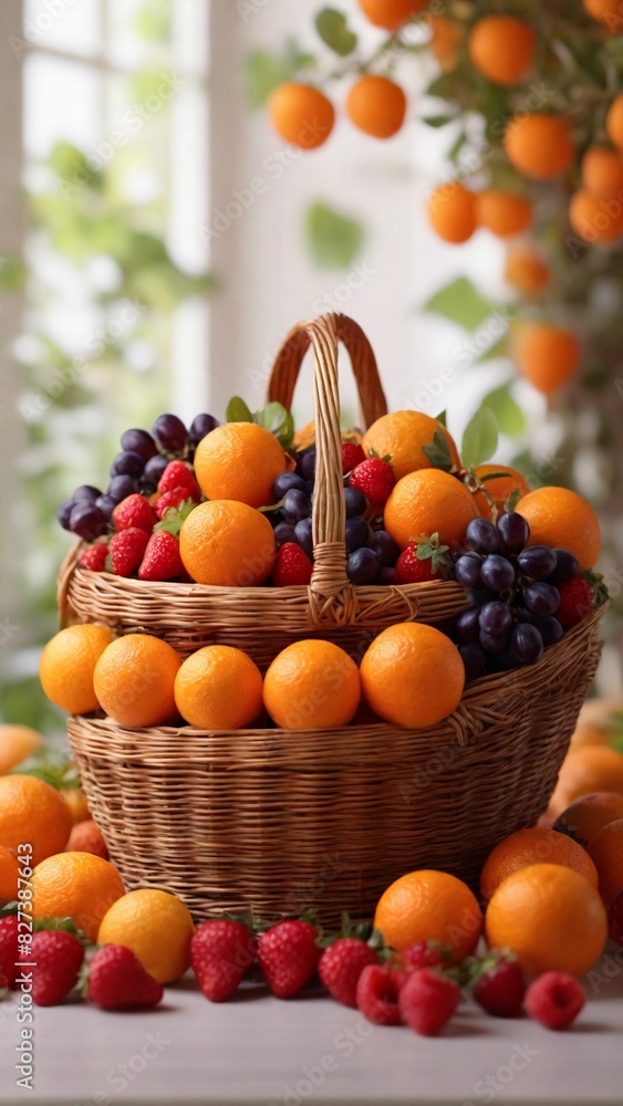 fruits in a basket fruits in a basket