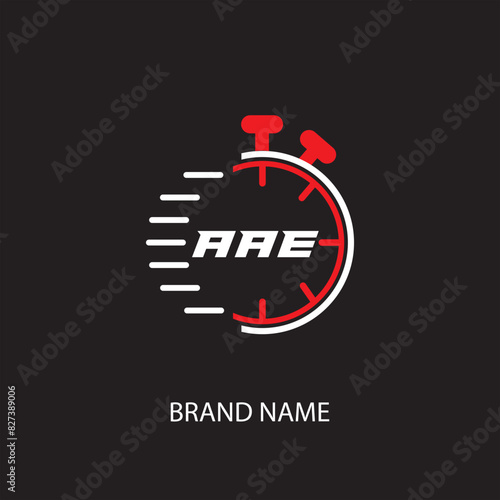 AAE letter logo vector Unique attractive creative modern initial design white color on black color background AAE letter logo icon design 