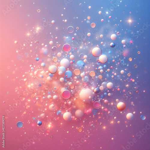 Wallpaper Mural Abstract glowing circles and bubbles on a multi-colored rainbow colorful bokeh background. Blurred shiny, glowing festive backdrop for xmas, party, holiday, birthday, invitation. Torontodigital.ca