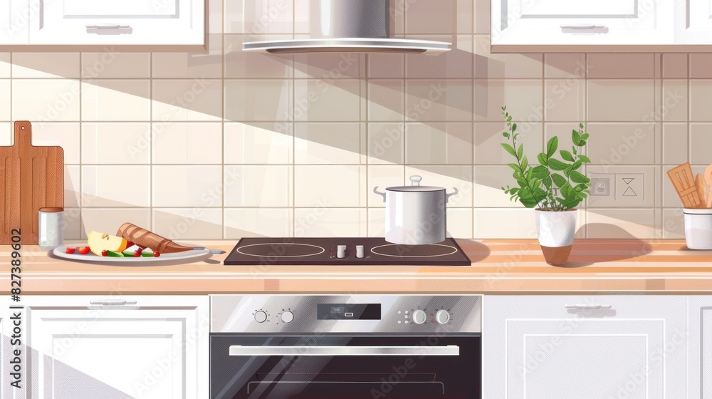 electric cooker hood, stove, oven and sink electric cooker hood, stove, oven and sink