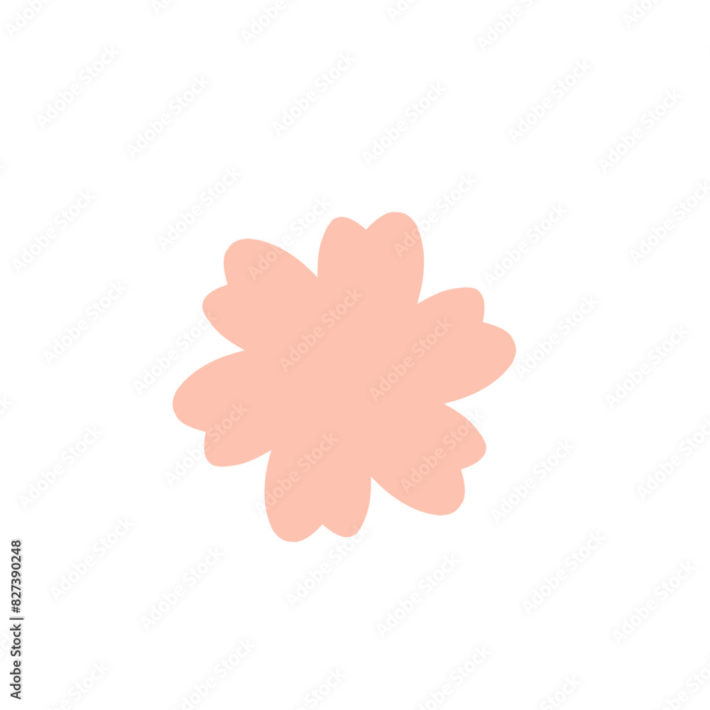 Fototapeta premium Flower icon., Vector icon flower, in trendy flat style isolated on white background. Flower icon image, Flower icon illustration