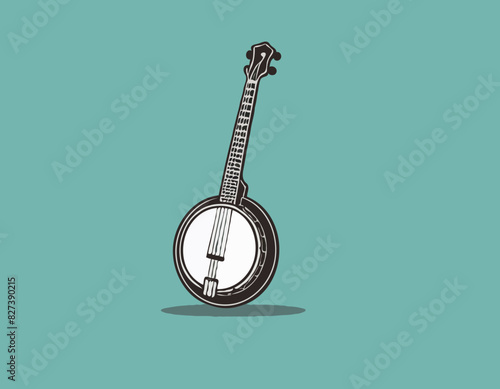 Icône de glyphe vectoriel banjo 