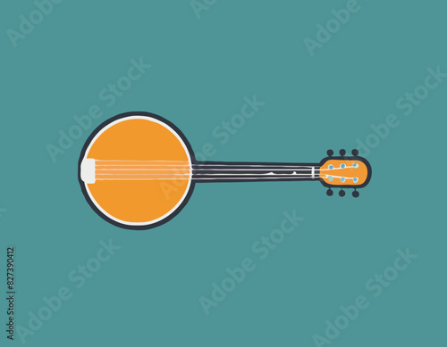 Icône de glyphe vectoriel banjo  photo