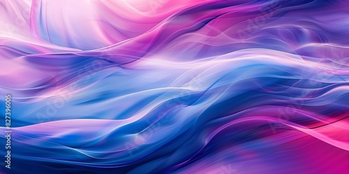 Vivid Abstract Art with Streaming Colors