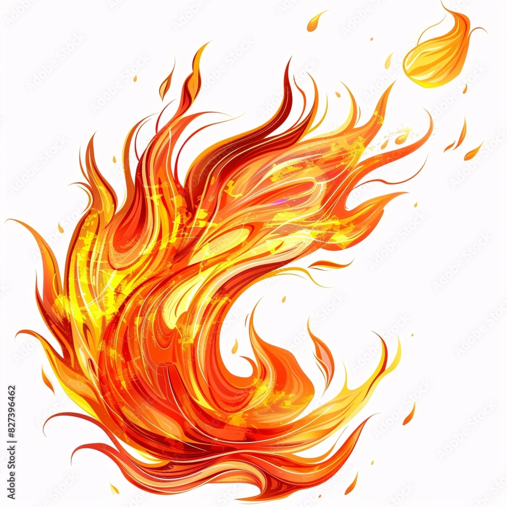 Vibrant Flame Abstract Art Vibrant Flame Abstract Art