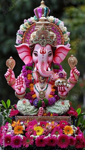 Vibrant ganesh chaturthi processions showcasing beautifully adorned idols and traditional attire