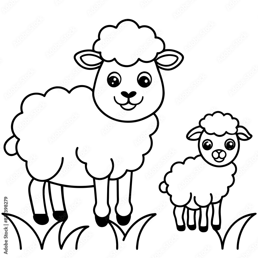 sheep vector silhouette illustration sheep vector silhouette illustration