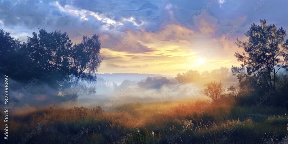 Obraz premium AI generated illustration of unseen Central Ohio landscapes