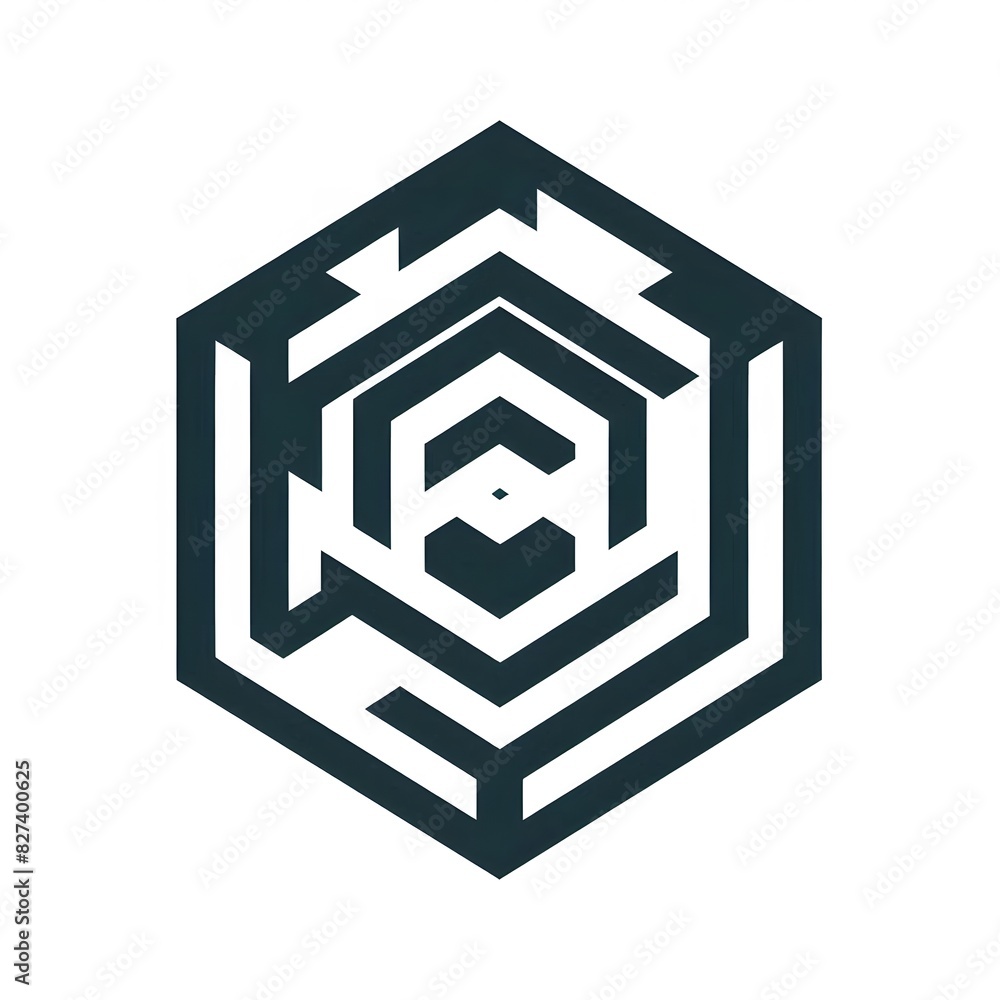 AI Generate of Logo Concept Design Vector Icon of Geometric Shape Hexagonal in Random Color and Pattern, Hexagon, Segi Enam, Cube 3D AI Generate of Logo Concept Design Vector Icon of Geometric Shape Hexagonal in Random Color and Pattern, Hexagon, Segi Enam, Cube 3D