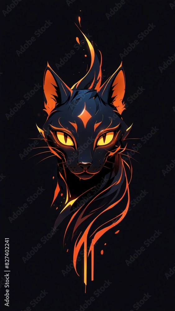 Icon cat on vector Icon cat on vector