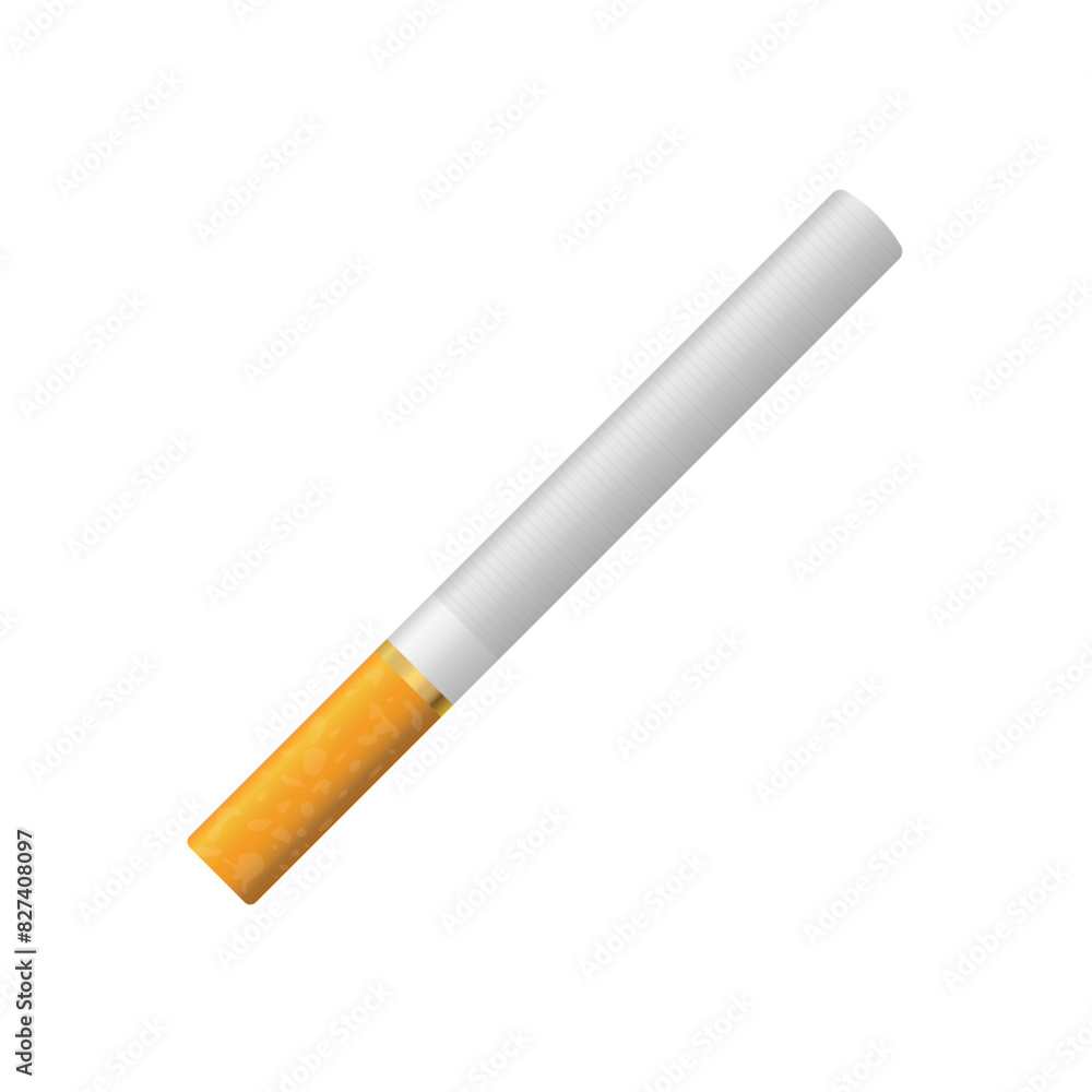 Cigarette icon in flat style. Smoking vector illustration on isolated background. Tobacco sign business concept. Cigarette icon in flat style. Smoking vector illustration on isolated background. Tobacco sign business concept.