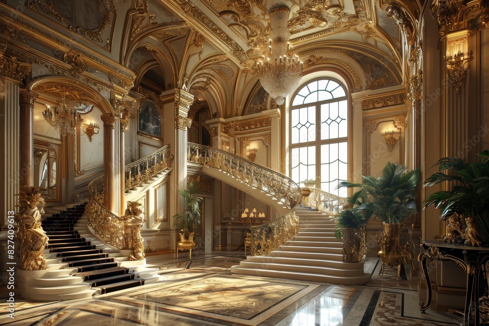 A luxurious opera house in a classical style look , AI generated
