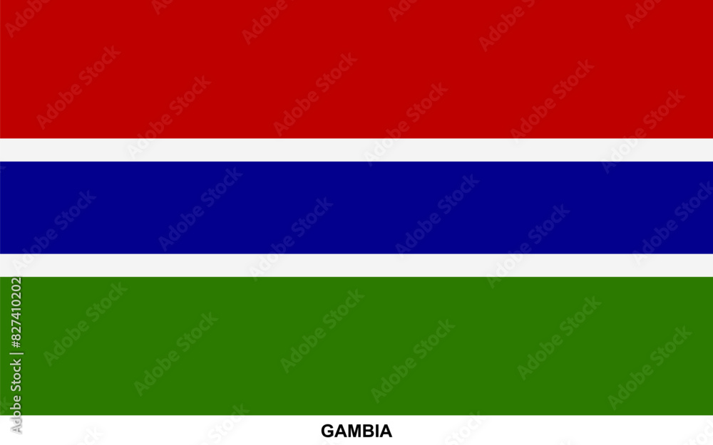 Flag of GAMBIA, GAMBIA national flag Flag of GAMBIA, GAMBIA national flag
