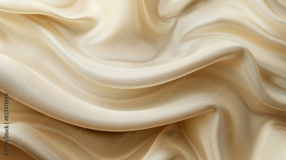 Elegant Simplicity: Smooth Beige Silk Fabric Elegant Simplicity: Smooth Beige Silk Fabric