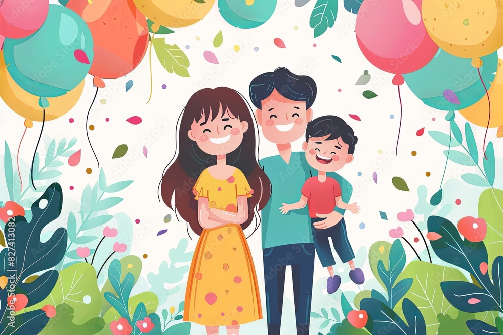 celebrating parents infographic flat design front view Global Day of Parents theme animation vivid celebrating parents infographic flat design front view Global Day of Parents theme animation vivid
