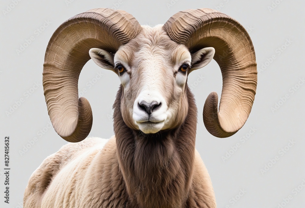 Abstract of Bighorn Ram or sheep portrait Abstract of Bighorn Ram or sheep portrait