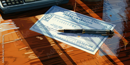 Fake Check Scams: A visual representation of a fake check scam, demonstrating how criminals send counterfeit checks to victims and convince them to wire money back before the check clears photo