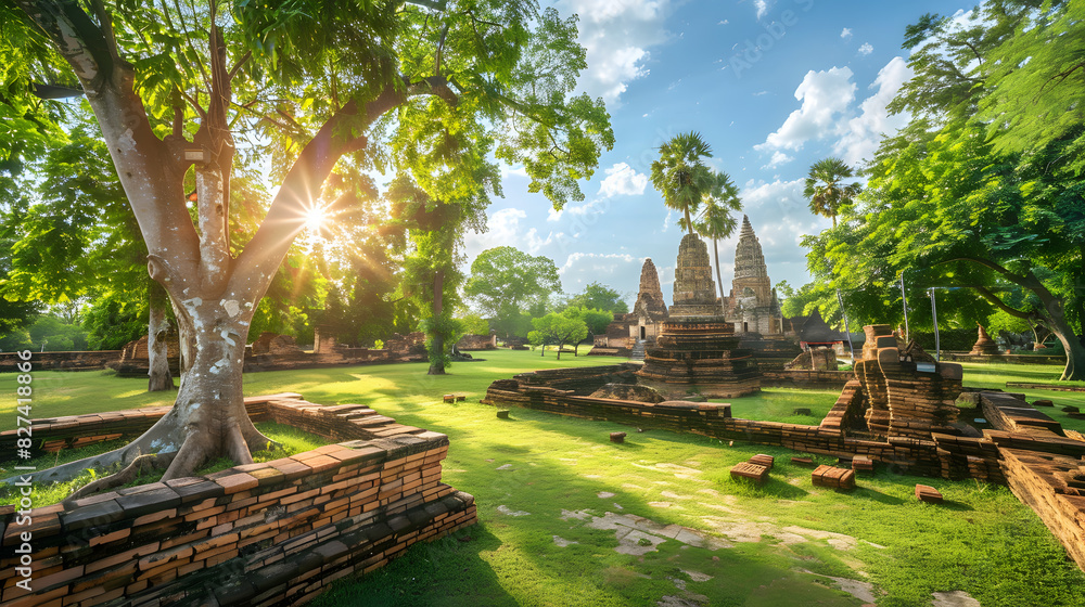 Pagoda at Wat Chaiwatthanaram temple is one of the famous temple in Ayutthaya, Thailand. Pagoda at Wat Chaiwatthanaram temple is one of the famous temple in Ayutthaya, Thailand.