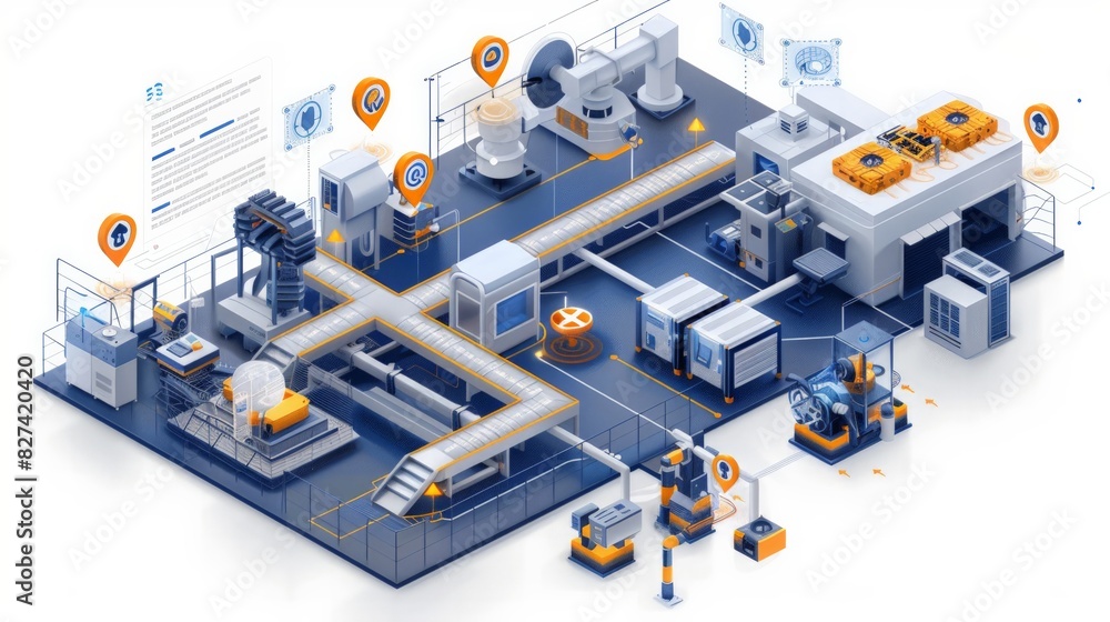 Smart Factory: Capture the environment of a smart factory with interconnected devices, real-time data monitoring, Smart Factory: Capture the environment of a smart factory with interconnected devices, real-time data monitoring,