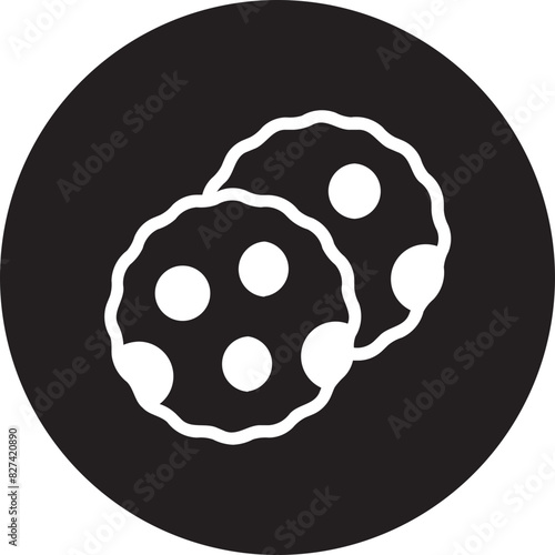 puran poli glyph icon