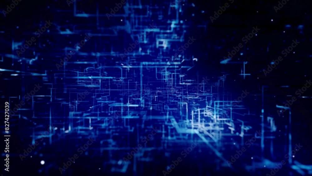 Blue White Modern Technology video template Blue White Modern Technology video template