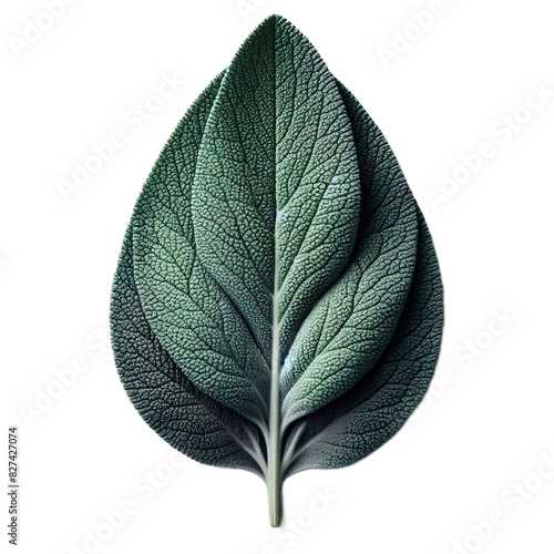 ai-generated item, rare, odd, high, 127 25. sage leaf_ broad and oval with a fuzzy texture and gray-green color, popular in culinary an photo