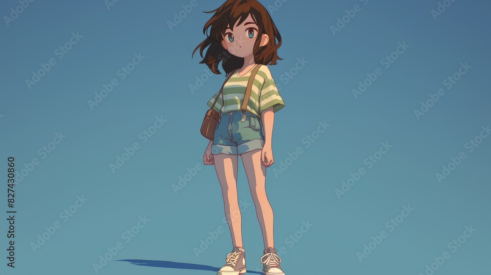 Rendering an illustration in cartoon style from a cartoon model for file upload Rendering an illustration in cartoon style from a cartoon model for file upload