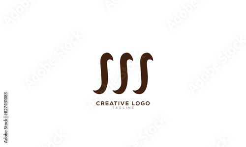 M SSS Abstract initial monogram letter alphabet logo design