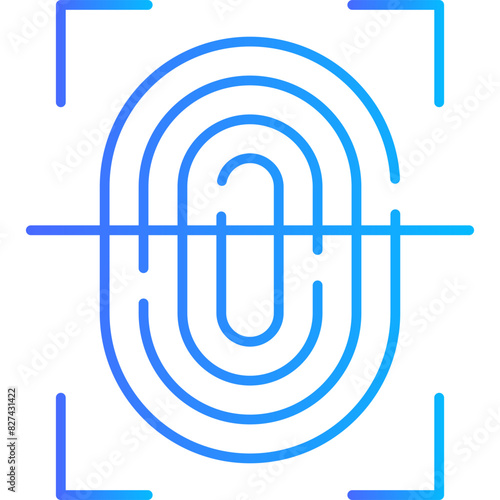 Fingerprint Scan Icon