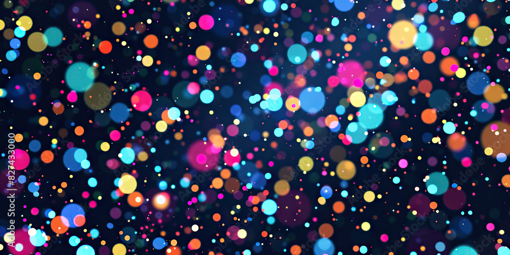 Naklejka premium Dotted Delight: Randomly scattered dots in various sizes, creating a lively and playful background