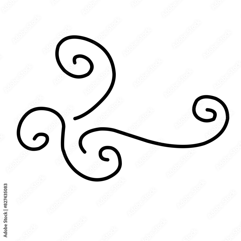 Swirl ornament stroke Swirl ornament stroke