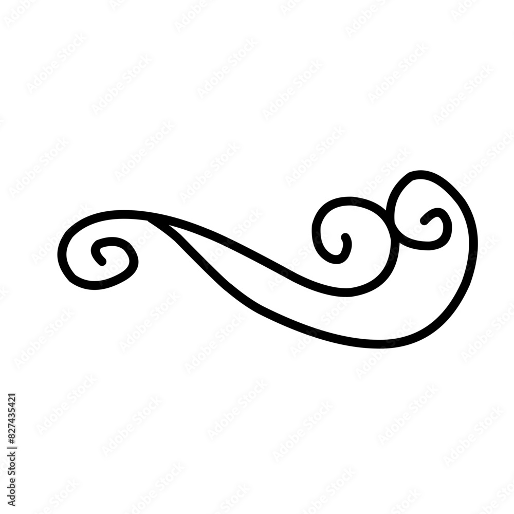 Swirl ornament stroke Swirl ornament stroke