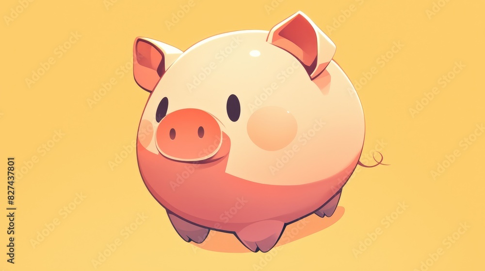 2d icon of a piggy bank 2d icon of a piggy bank