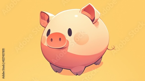 2d icon of a piggy bank