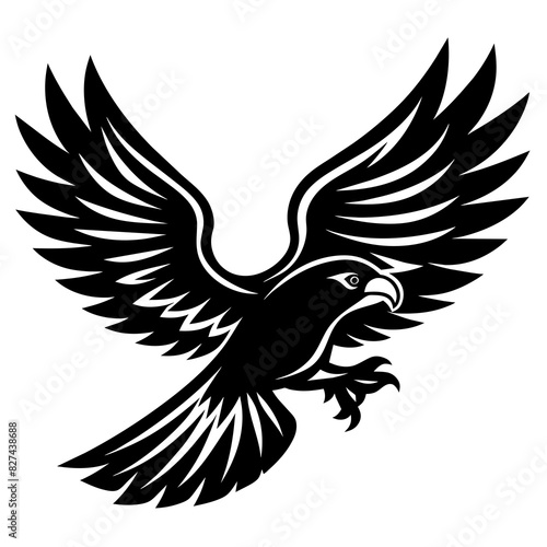 eagle bird vector silhouette illustration © Shiju Graphics