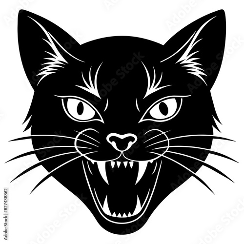 cat vector silhouette illustration