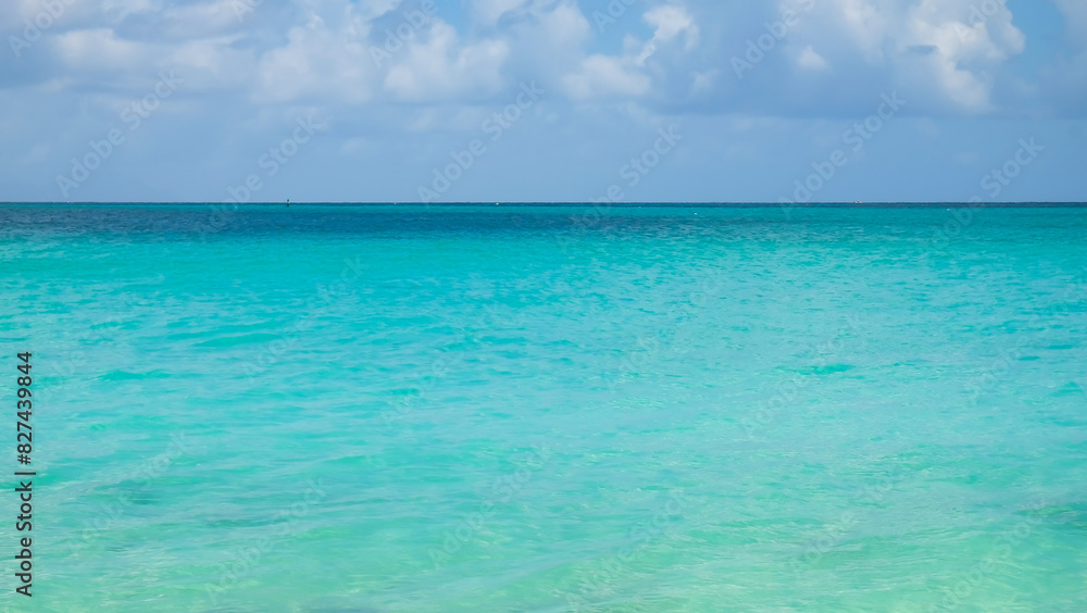 Beautiful Landscape Of Tropical Beach In Caribbean. Beautiful Landscape Of Tropical Beach In Caribbean.