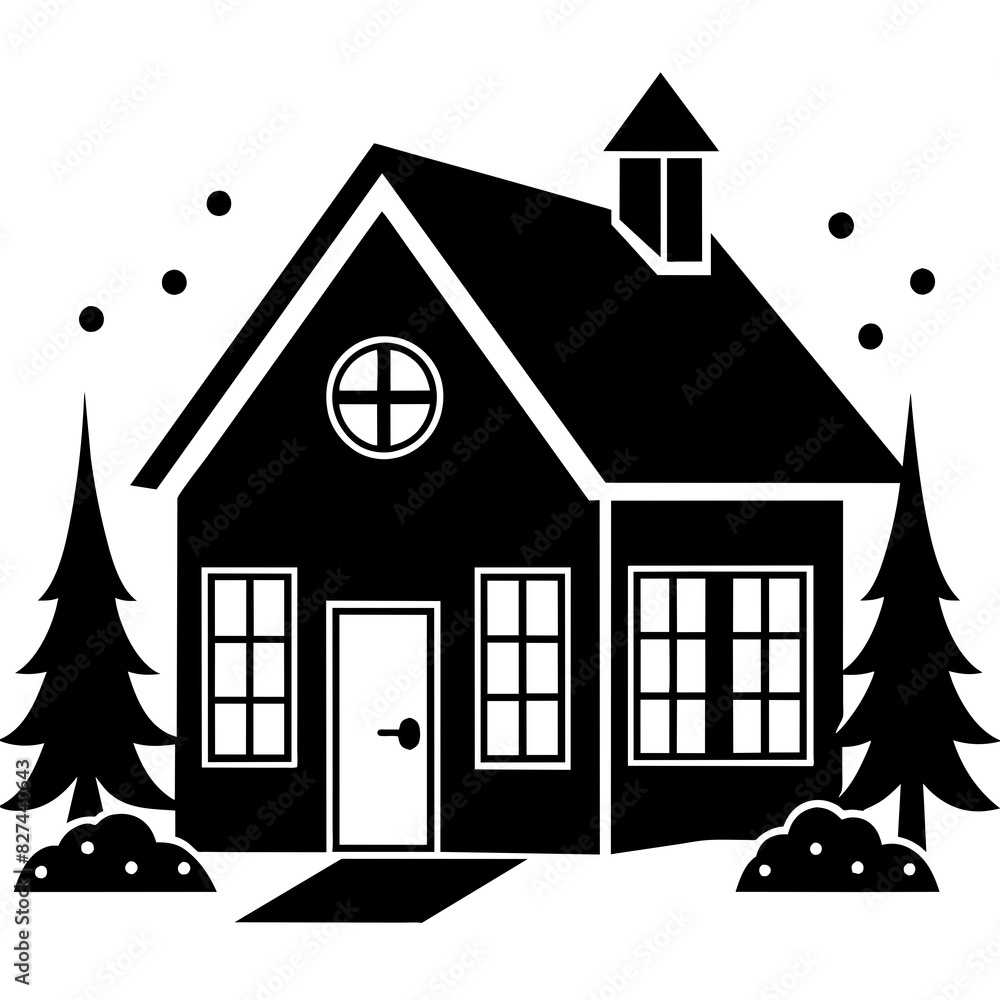 house vector silhouette illustration house vector silhouette illustration
