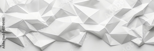 White polygon textured background 