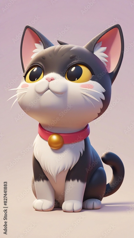 Fototapeta premium Icon cat 3d