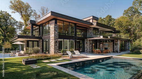 A chic modern home with a focus on sustainability and energy efficiency --ar 16:9 --seed 37549729 --stylize 250 Job ID: a7316ad0-9b9b-4e33-ada2-5972cf9c44ef