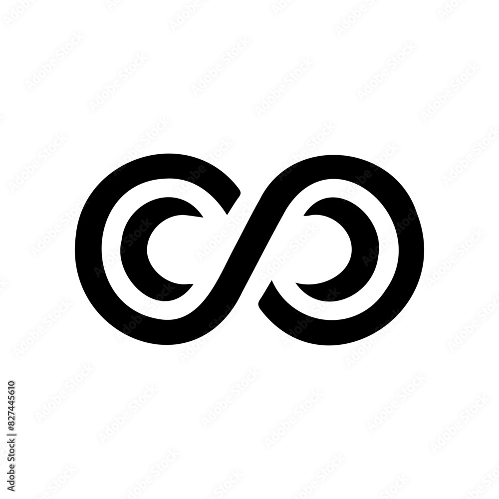 Infinity vector endless loop simple design Infinity vector endless loop simple design
