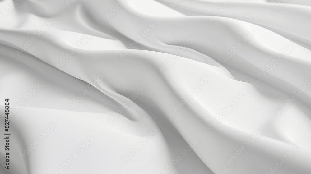 Obraz premium Smooth White Fabric Texture Detail for Background and Design Concepts