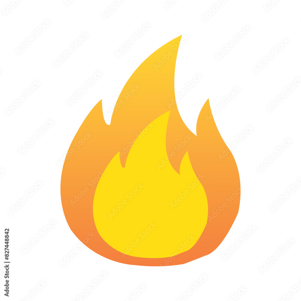 Fire sign. Fire flame icon isolated on white background. Vector illustration Fire sign. Fire flame icon isolated on white background. Vector illustration