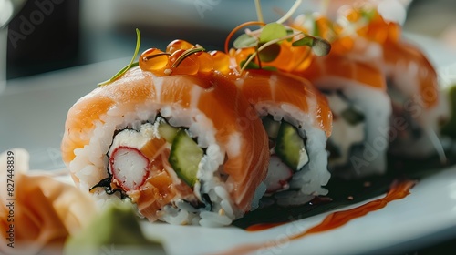 Delicate Sushi Symphony. 