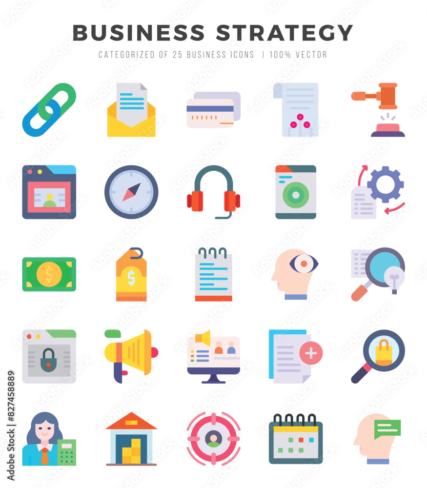 Business Strategy Icon Bundle 25 Icons for Websites and Apps Business Strategy Icon Bundle 25 Icons for Websites and Apps
