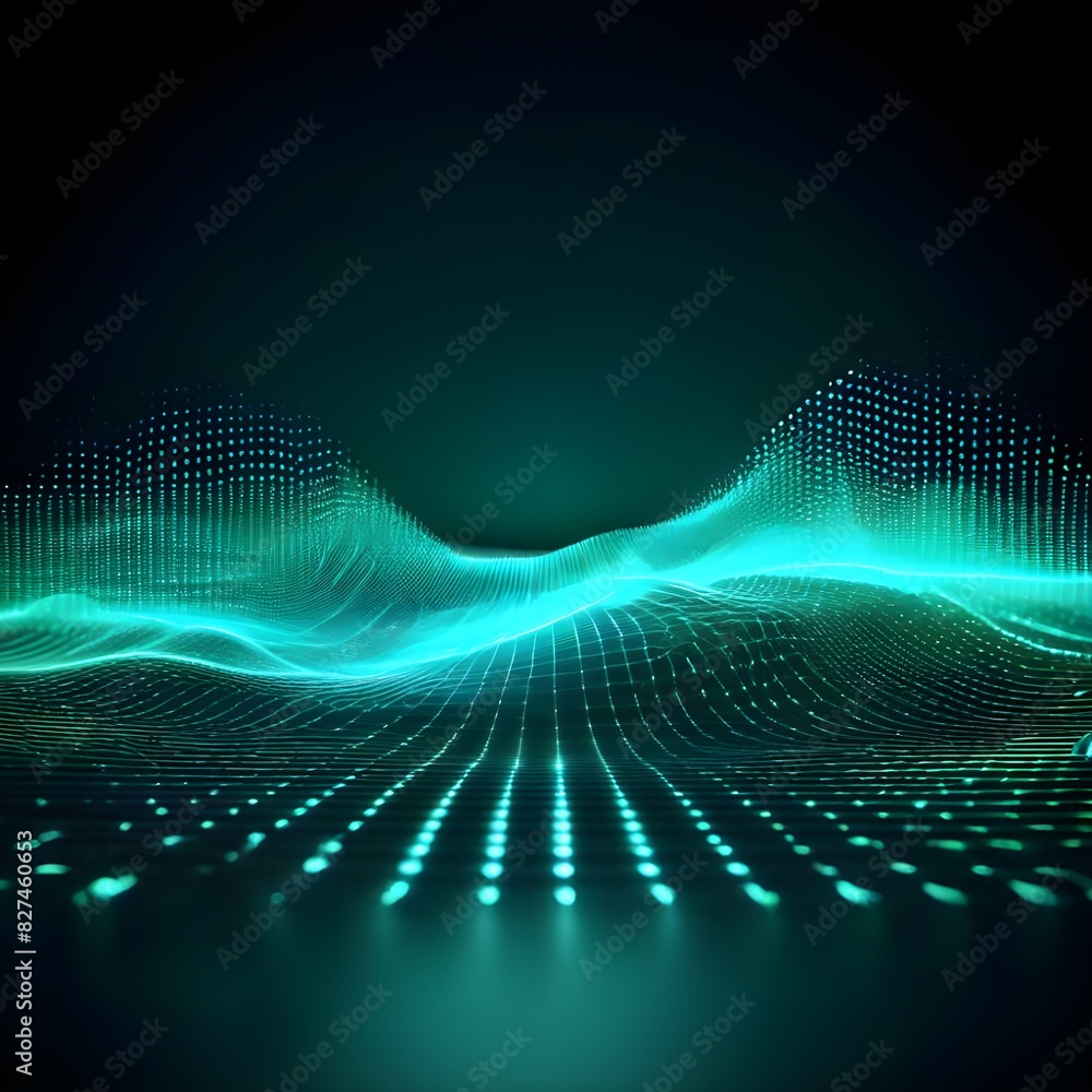 rendering 3d wave dynamic background, Ai Generated rendering 3d wave dynamic background, Ai Generated